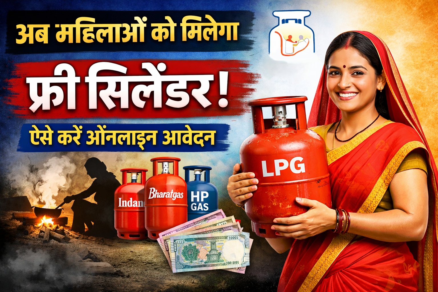 Free LPG Cylinder Yojana: महिलाओं को फ्री गैस सिलेंडर | अभी आवेदन करें