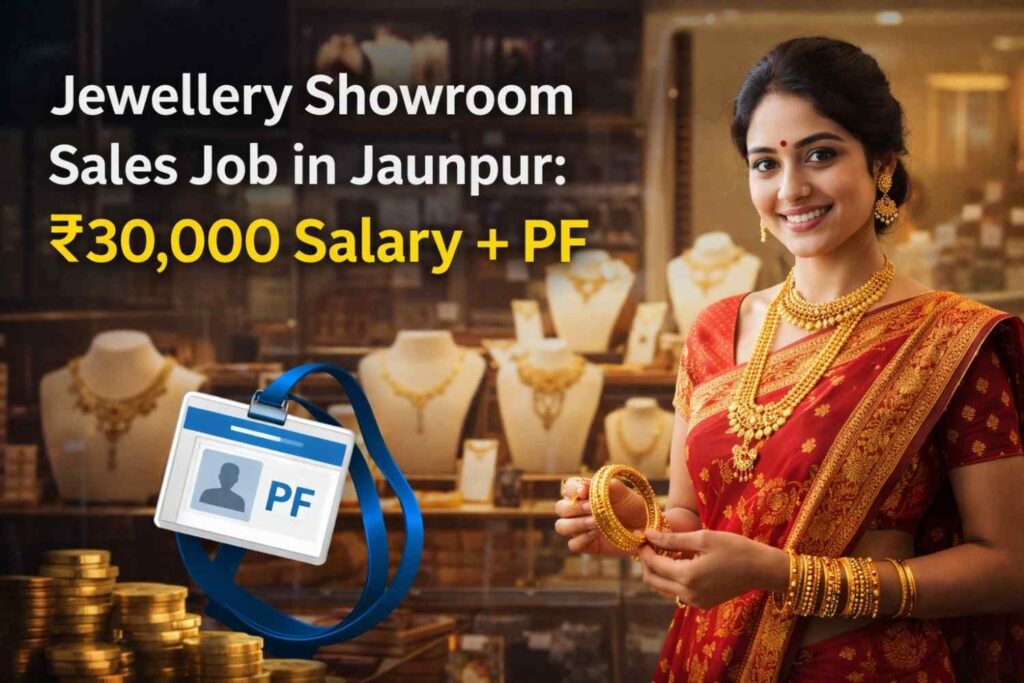 Jewellery Showroom Sales Job in Jaunpur: ₹30,000 Salary + PF