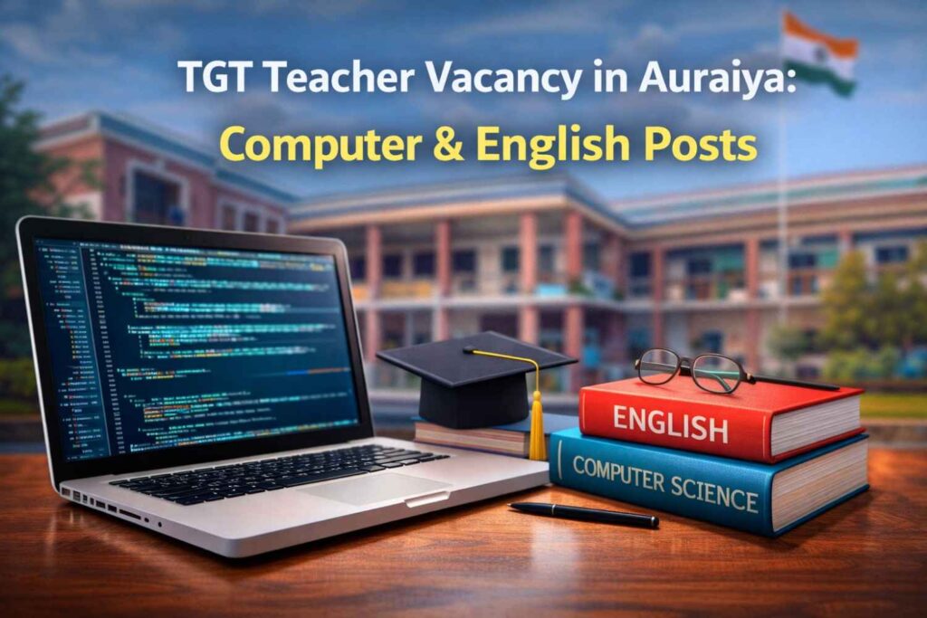 TGT Teacher Vacancy in Auraiya : Computer & English Posts