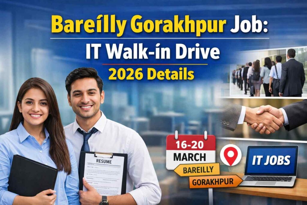 Bareilly Gorakhpur Job: IT Walk-in Drive 2026 Details