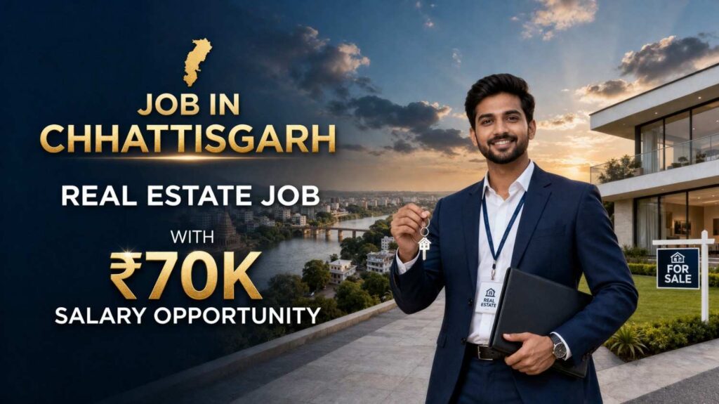 Job in Chhattisgarh: Real Estate Job with ₹70K Salary Opportunity