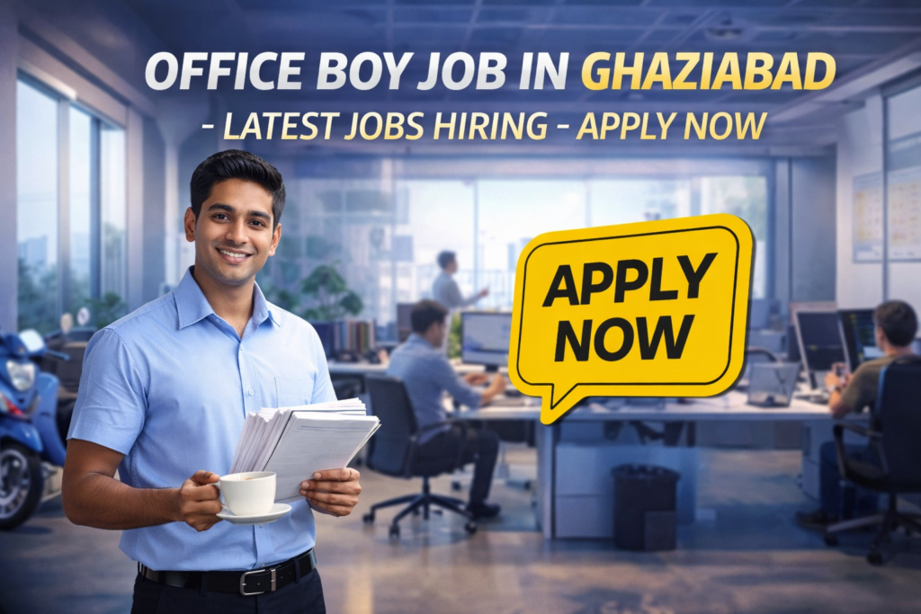 Office Boy Job in Ghaziabad-Latest Jobs Hiring Apply Now